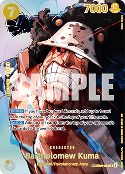 (EB04-054) One Piece TCG OP16: The Time of Battle Single: Bartholomew Kuma (EB04-054)  Special Rare