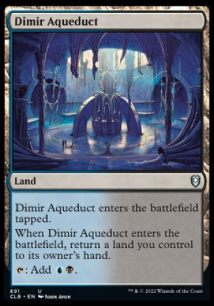 (891) Magic The Gathering Commander Legends: Battle for Baldur's Gate: Extras Single: Dimir Aqueduct  Uncommon
