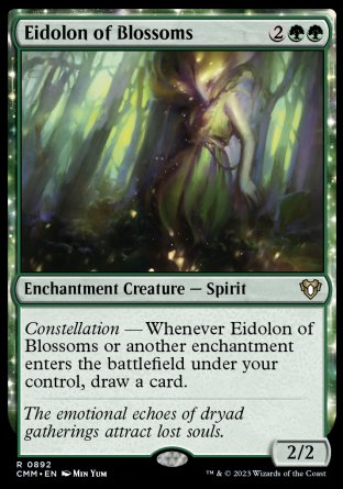 (892) Magic The Gathering Commander Masters: Extras Single: Eidolon of Blossoms  Rare