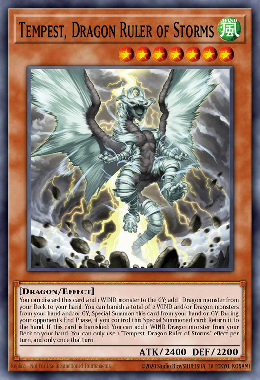 (011) YuGiOh TCG RA03: Quarter Century Bonanza Single: Tempest, Dragon Ruler of Storms (V.5 - Quarter Century Secret Rare)  Quarter Century Secret Rare