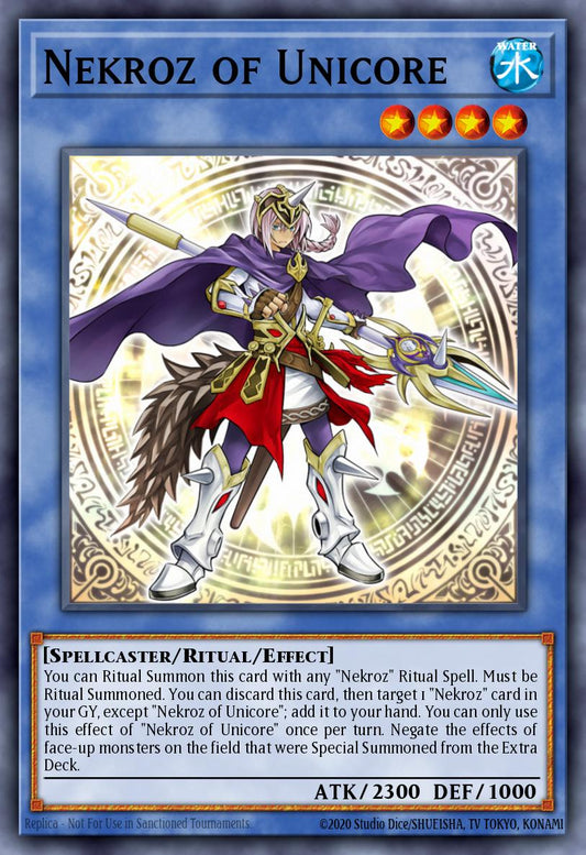 (262) YuGiOh TCG RA03: Quarter Century Bonanza Single: Nekroz of Unicore (V.2 - Quarter Century Secret Rare)  Quarter Century Secret Rare