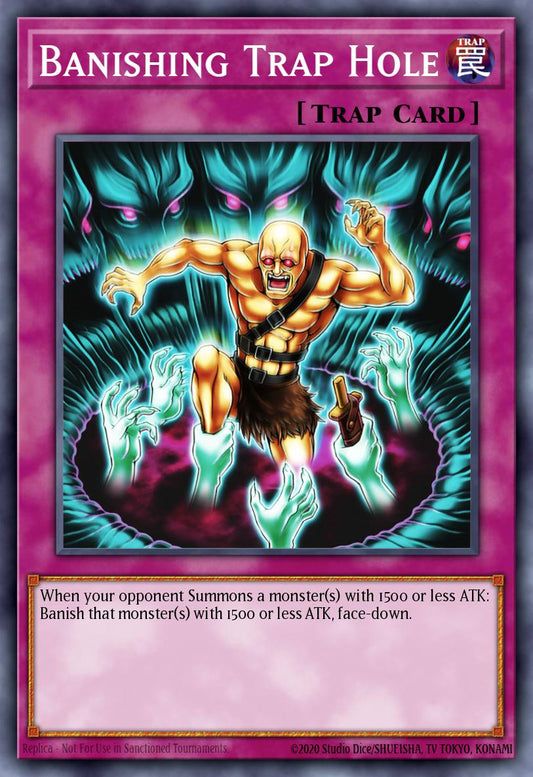 (224) YuGiOh TCG MP24: 25th Anniversary Tin: Dueling Mirrors Single: Banishing Trap Hole  Ultra Rare
