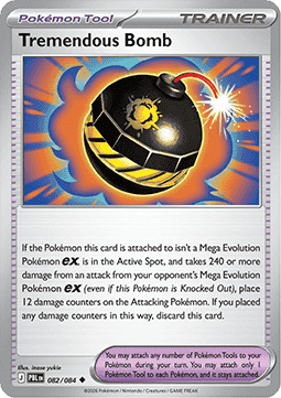 (082/084) Pokemon TCG Pitch Black Single: Tremendous Bomb Reverse Holo Uncommon