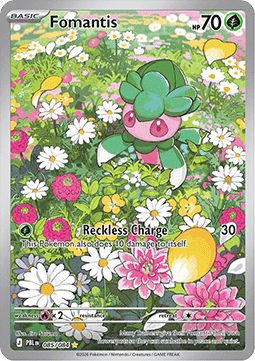 (085/084) Pokemon TCG Pitch Black Single: Fomantis   Illustration Rare