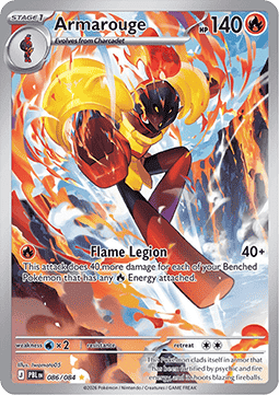 (086/084) Pokemon TCG Pitch Black Single: Armarouge   Illustration Rare