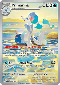 (088/084) Pokemon TCG Pitch Black Single: Primarina   Illustration Rare