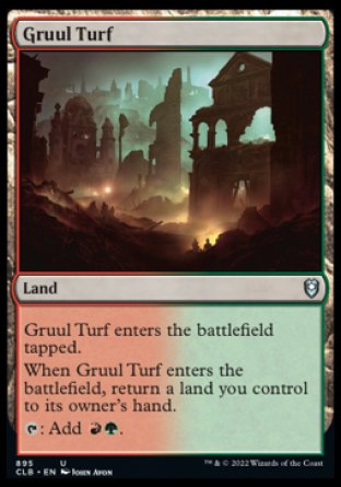 (895) Magic The Gathering Commander Legends: Battle for Baldur's Gate: Extras Single: Gruul Turf  Uncommon