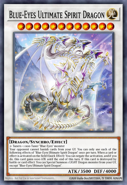 (020) YuGiOh TCG 25LP: Limited Pack World Championship 2025 Single: Blue-Eyes Ultimate Spirit Dragon (V.4 - Secret Rare)  Secret Rare