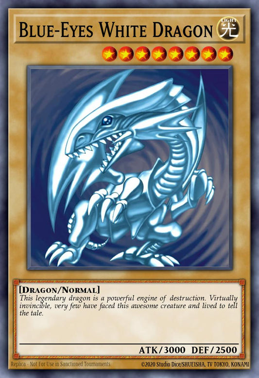 (001) YuGiOh TCG BLMM: Battles of Legend: Monster Mayhem Single: Blue-Eyes White Dragon (V.2 - Starlight Rare)  Starlight Rare