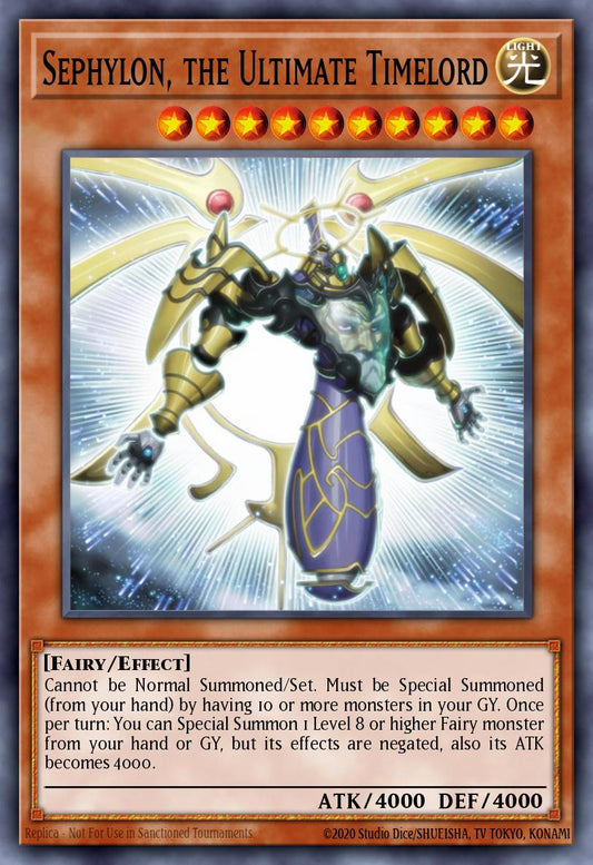 (084) YuGiOh TCG PGL2: Premium Gold 2 Single: Sephylon, the Ultimate Timelord  Gold Rare
