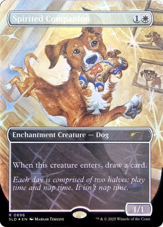 (896) Magic The Gathering Secret Lair Drop Series Single: Spirited Companion Holo Rare