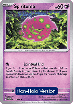(035/084) Pokemon TCG Pitch Black: Additionals Single: Spiritomb   Rare