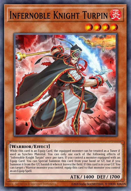 (212) YuGiOh TCG MP24: 25th Anniversary Tin: Dueling Mirrors Single: Infernoble Knight Turpin  Ultra Rare