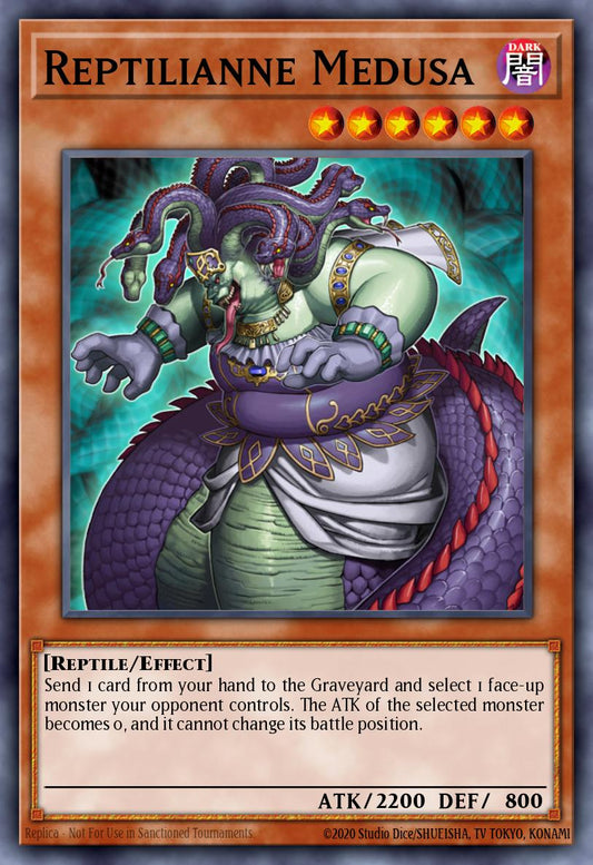 (021) YuGiOh TCG SOVR: Stardust Overdrive Single: Reptilianne Medusa  Common
