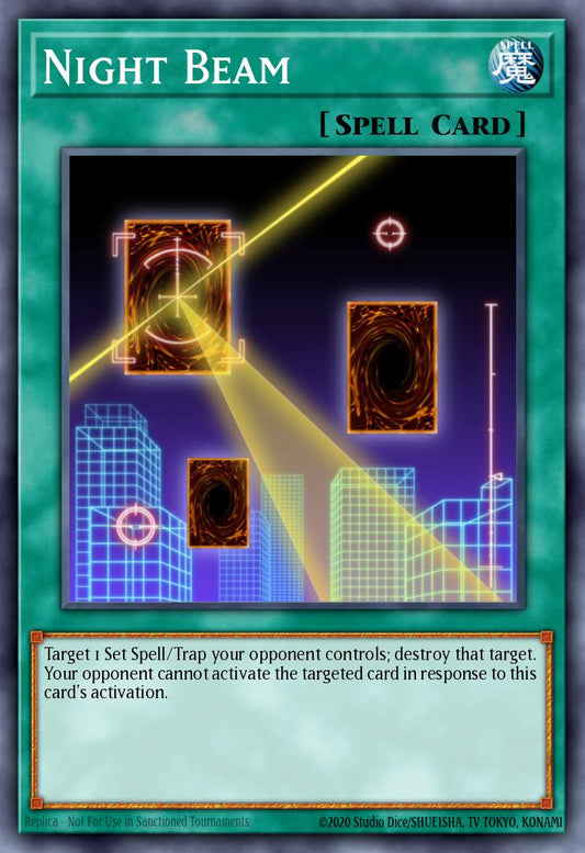 (043) YuGiOh TCG SBSC: Speed Duel: Scars of Battle Single: Night Beam  Ultra Rare