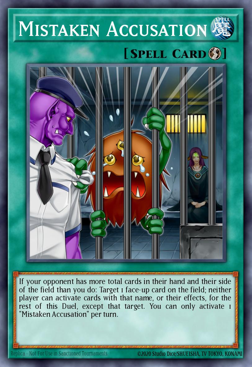 (081) YuGiOh TCG MAGO: Maximum Gold Single: Mistaken Accusation  Rare