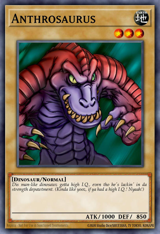 (016) YuGiOh TCG LCJW: Legendary Collection 4: Mega Pack Single: Anthrosaurus  Common