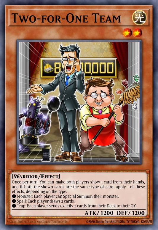 (178) YuGiOh TCG MP19: 2019 Gold Sarcophagus Tin Mega Pack Single: Two-for-One Team  Common