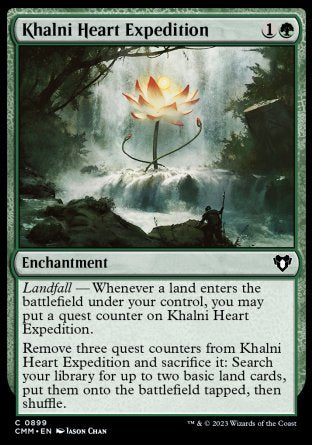 (899) Magic The Gathering Commander Masters: Extras Single: Khalni Heart Expedition  Common