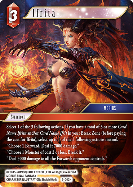 (002) Final Fantasy TCG Opus IX: Lords & Chaos Single: Ifrita (9-002) Holo Hero