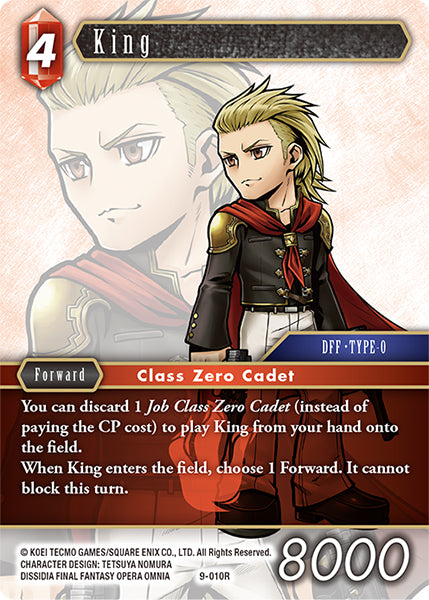 (010) Final Fantasy TCG Opus IX: Lords & Chaos Single: King (9-010) Holo Rare