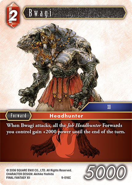 (016) Final Fantasy TCG Opus IX: Lords & Chaos Single: Bwagi (9-016) Holo Common