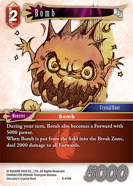 (019) Final Fantasy TCG Opus IX: Lords & Chaos Single: Bomb (9-019) Holo Rare