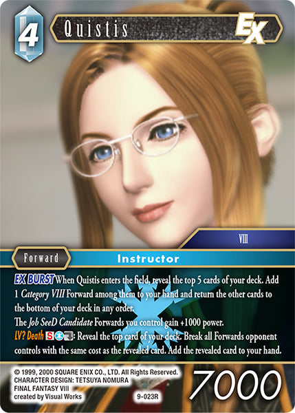 (023) Final Fantasy TCG Opus IX: Lords & Chaos Single: Quistis (9-023) Holo Rare