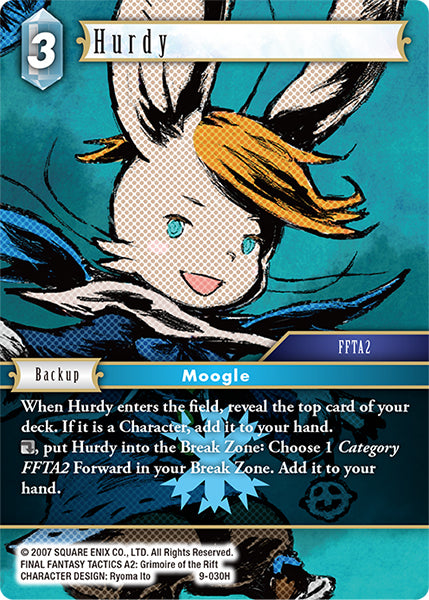 (030) Final Fantasy TCG Opus IX: Lords & Chaos Single: Hurdy (9-030) (V.1) Holo Hero