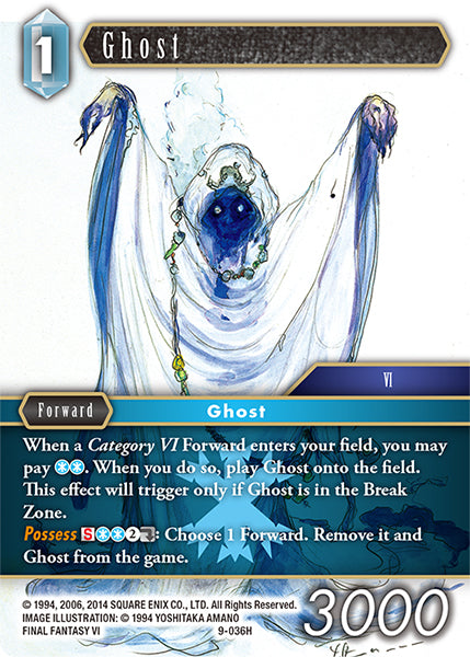 (036) Final Fantasy TCG Opus IX: Lords & Chaos Single: Ghost (9-036) Holo Hero