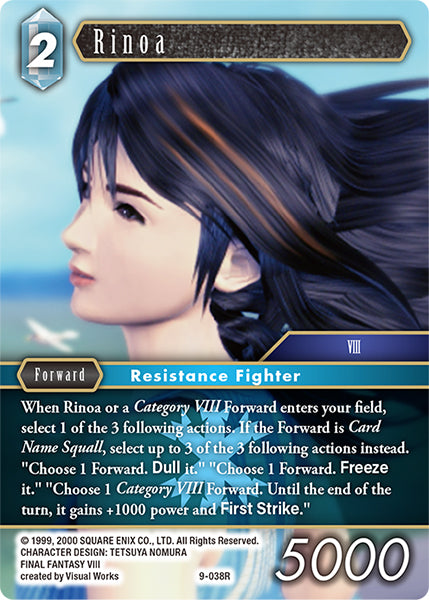 (038) Final Fantasy TCG Opus IX: Lords & Chaos Single: Rinoa (9-038) Holo Rare