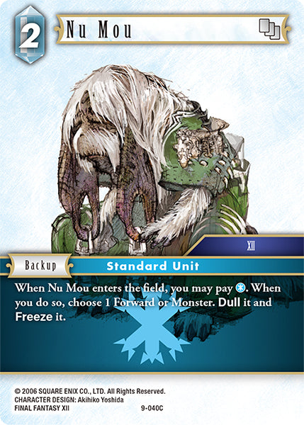 (040) Final Fantasy TCG Opus IX: Lords & Chaos Single: Nu Mou (9-040) Holo Common