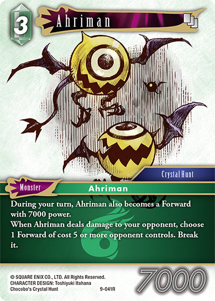 (041) Final Fantasy TCG Opus IX: Lords & Chaos Single: Ahriman (9-041) Holo Rare