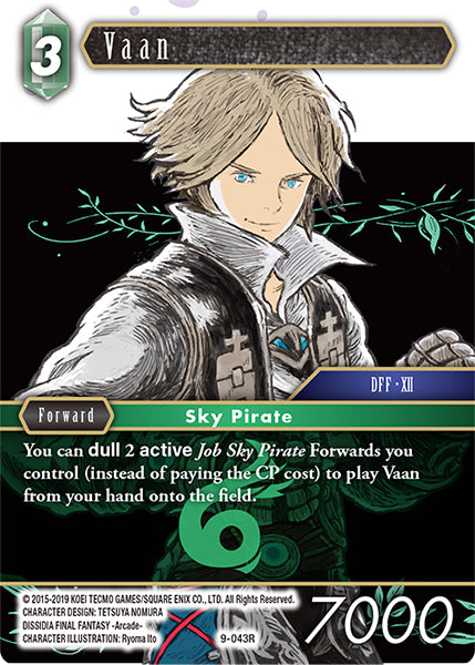 (043) Final Fantasy TCG Opus IX: Lords & Chaos Single: Vaan (9-043) Holo Rare