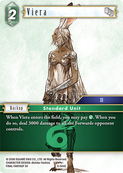 (044) Final Fantasy TCG Opus IX: Lords & Chaos Single: Viera (9-044) Holo Common