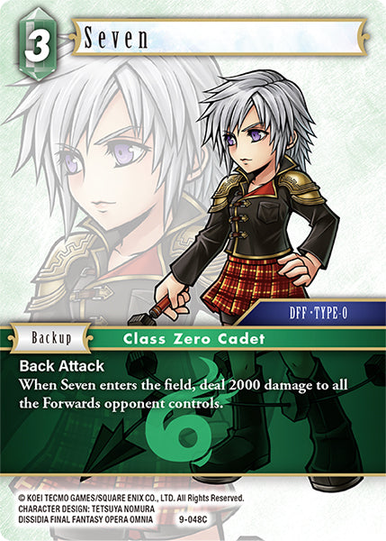 (048) Final Fantasy TCG Opus IX: Lords & Chaos Single: Seven (9-048)  Common