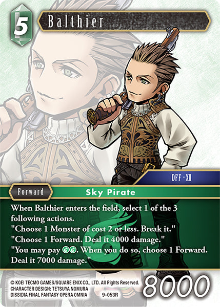 (053) Final Fantasy TCG Opus IX: Lords & Chaos Single: Balthier (9-053) Holo Rare