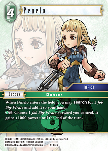 (054) Final Fantasy TCG Opus IX: Lords & Chaos Single: Penelo (9-054) Holo Common