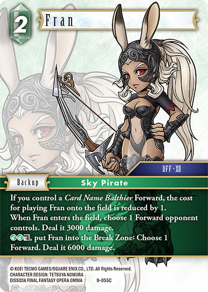 (055) Final Fantasy TCG Opus IX: Lords & Chaos Single: Fran (9-055)  Common