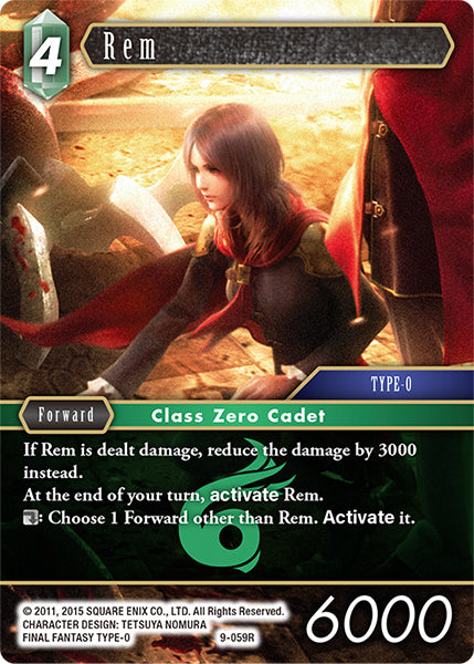 (059) Final Fantasy TCG Opus IX: Lords & Chaos Single: Rem (9-059) Holo Rare