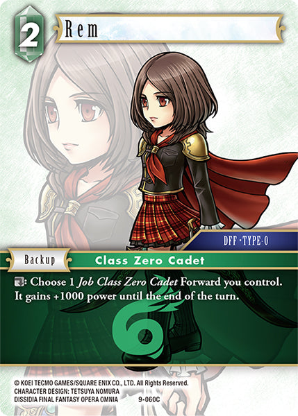 (060) Final Fantasy TCG Opus IX: Lords & Chaos Single: Rem (9-060)  Common
