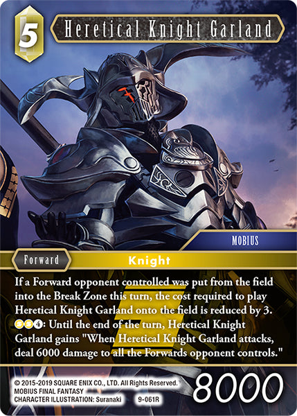 (061) Final Fantasy TCG Opus IX: Lords & Chaos Single: Heretical Knight Garland (9-061) Holo Rare