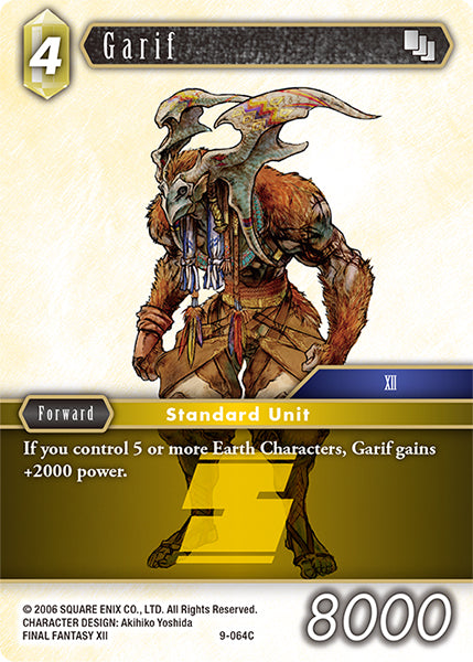 (064) Final Fantasy TCG Opus IX: Lords & Chaos Single: Garif (9-064) Holo Common