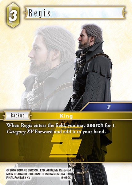 (080) Final Fantasy TCG Opus IX: Lords & Chaos Single: Regis (9-080) Holo Common