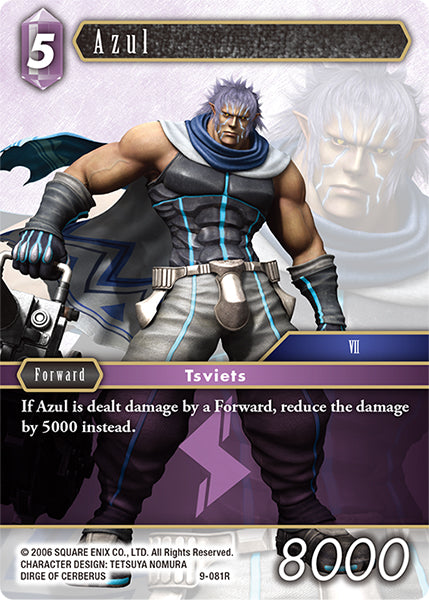 (081) Final Fantasy TCG Opus IX: Lords & Chaos Single: Azul (9-081)  Rare