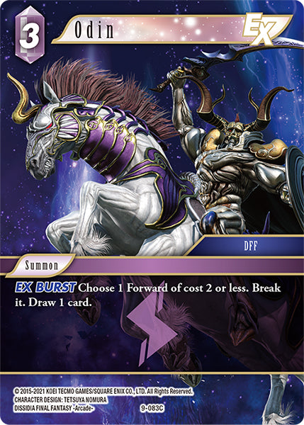 (083) Final Fantasy TCG Opus IX: Lords & Chaos Single: Odin (9-083)  Common