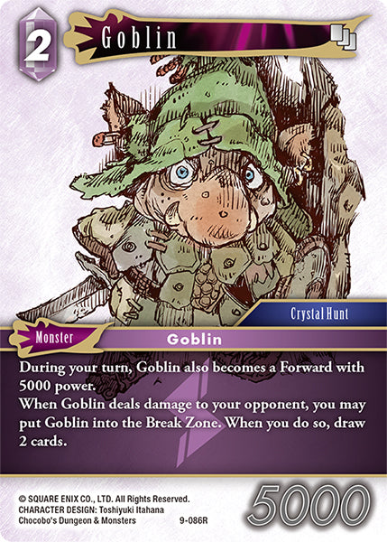 (086) Final Fantasy TCG Opus IX: Lords & Chaos Single: Goblin (9-086) Holo Rare