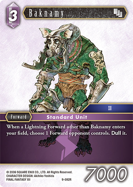 (092) Final Fantasy TCG Opus IX: Lords & Chaos Single: Baknamy (9-092) Holo Rare