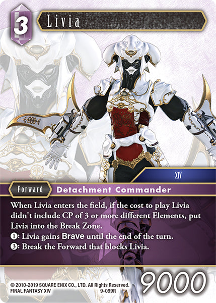 (099) Final Fantasy TCG Opus IX: Lords & Chaos Single: Livia (9-099) Holo Rare