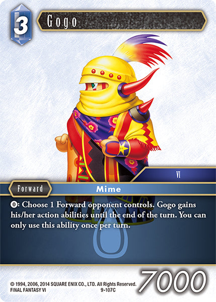 (107) Final Fantasy TCG Opus IX: Lords & Chaos Single: Gogo (9-107) Holo Common